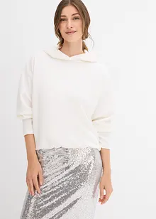 Hoodie aus leicht glänzendem Viskose-Mix, bonprix