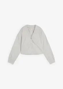 Sweatjacke aus leicht glänzendem Viskose-Mix, bonprix