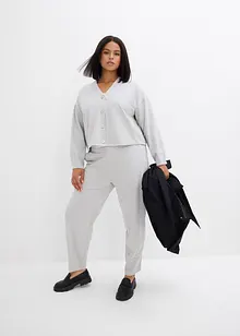 Sweatjacke aus leicht glänzendem Viskose-Mix, bonprix