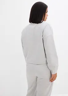 Sweatjacke aus leicht glänzendem Viskose-Mix, bonprix