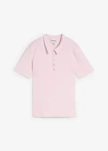 Geripptes Poloshirt aus Viskose-Mix, bonprix