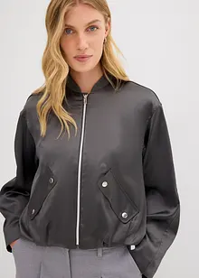 Softblouson aus glänzendem Viskose-Mix, bonprix