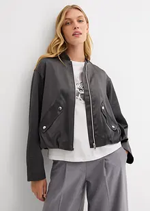 Softblouson aus glänzendem Viskose-Mix, bonprix