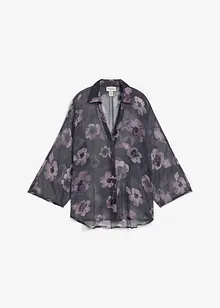 Oversize-Bluse aus luftigem Chiffon, bonprix