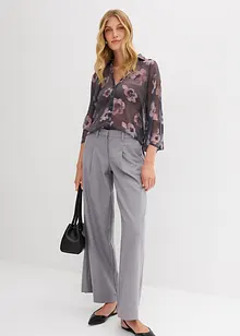 Oversize-Bluse aus luftigem Chiffon, bonprix