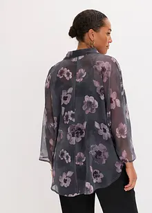 Oversize-Bluse aus luftigem Chiffon, bonprix