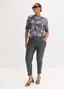Stretch-Hose mit Glanzeffekt aus Viskose-Mix, bonprix