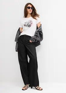 T-Shirt mit reiner Baumwolle, bonprix