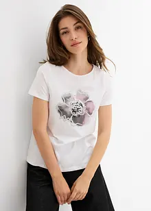 T-Shirt mit reiner Baumwolle, bonprix