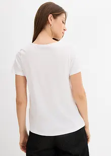 T-Shirt mit reiner Baumwolle, bonprix