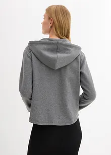 Kapuzen-Sweatjacke aus weichem Scuba, bonprix