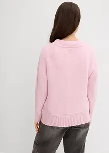 Grobstrick-Pullover aus weichem Woll-Mix, bonprix