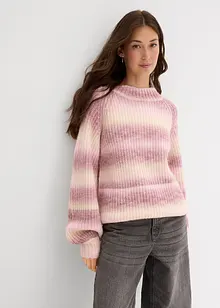 Grobstrick-Pullover aus weichem Woll-Mix, bonprix