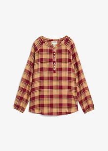 Blouse longue en flanelle, bonprix