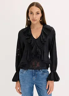 Chiffonbluse mit leichter Transparenz, bonprix