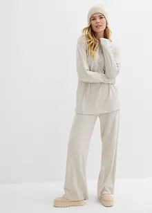 Sweat-shirt long aspect maille, bonprix