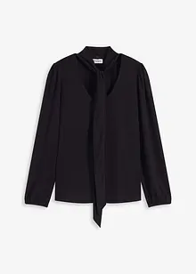 Struktur-Shirt mit abnehmbarer Schluppe, bonprix