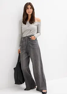 Jean large taille haute, bonprix