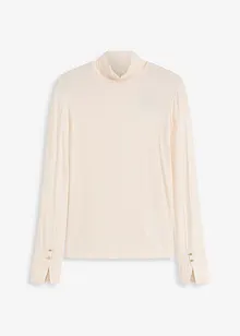 Rollkragenshirt mit dekorativen Knöpfen, bonprix