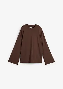 T-shirt manches longues en matière fluide, bonprix