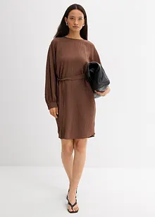 Minikleid mit Struktur aus Viskose-Mix, bonprix