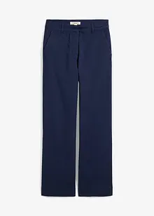 Pantalon large en coton extensible, longueur 7/8, bonprix