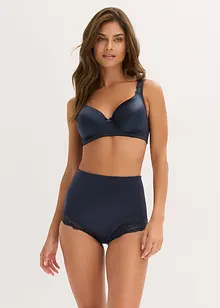 Soutien-gorge à coques en polyamide brillant, bretelles rembourrées, bonprix