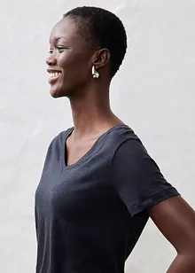 T-shirt en lin, bonprix