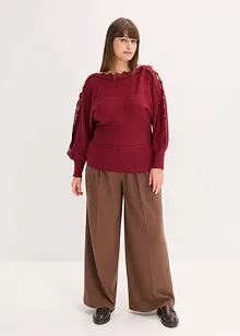 Pull fluide en fine maille de viscose mélangée, bonprix