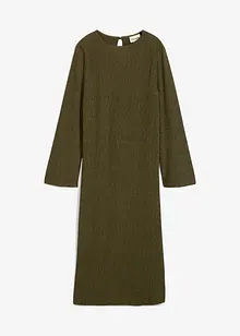 Midikleid aus strukturiertem Crinkle, bonprix