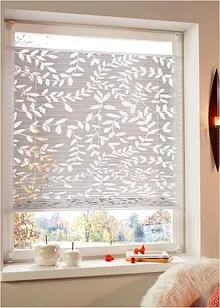 Ausbrenner Plissee mit Blättermotiv, bonprix