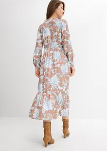 Robe longue en fine viscose mélangée, bonprix