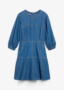 Robe en jean à manches ballon, bonprix