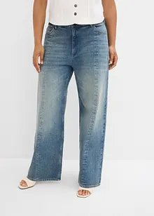 Loose Straight-Jeans High Waist, Low Stretch, bonprix
