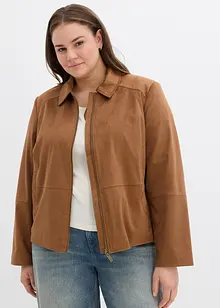 Velourslederimitat-Jacke, bonprix