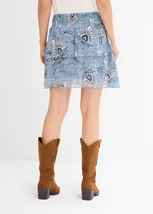 Jupe étagée en mousseline texturée, bonprix