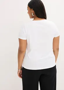 T-Shirt mit reiner Baumwolle, bonprix