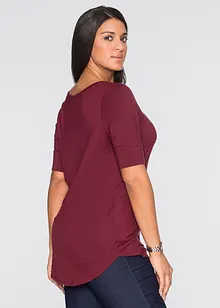 T-shirt à col rond en viscose douce, bonprix
