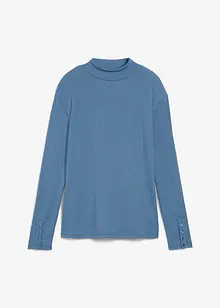T-shirt manches longues côtelé, bonprix