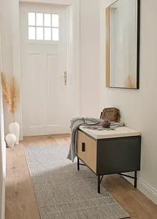 Tapis de passage intérieur et extérieur à rayures discrètes, bonprix