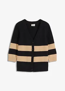 Gilet rayé en maille de coton, bonprix