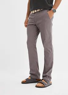 Regular Fit Chinohose mit Komfortbund und Gürtel, Straight, bonprix