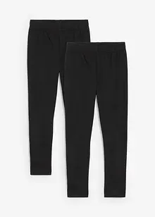 Leggings aus elastischem Bio-Baumwoll-Mix (2er Pack), bonprix