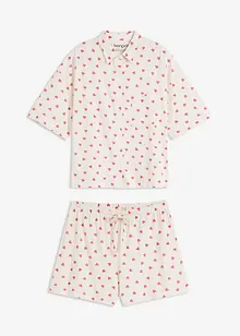 Shorty aus Flammgarn, oversized, bonprix