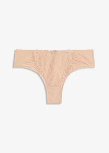 Brazilslip mit blumiger Stickerei, bonprix