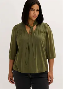 Mesh-Shirt mit Schluppe, bonprix