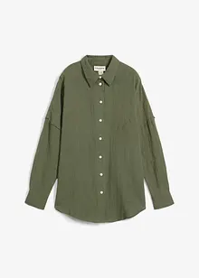 Oversize-Hemd aus luftigem Musselin, bonprix