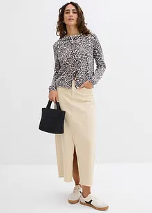 Feinstrickjacke mit Leopardenmuster, bonprix