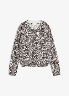 Feinstrickjacke mit Leopardenmuster, bonprix