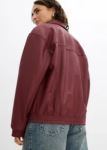 Oversize Lederimitat-Jacke, bonprix